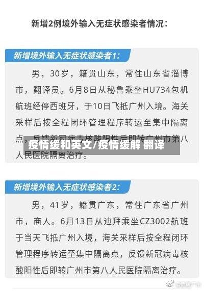 疫情缓和英文/疫情缓解 翻译-第2张图片
